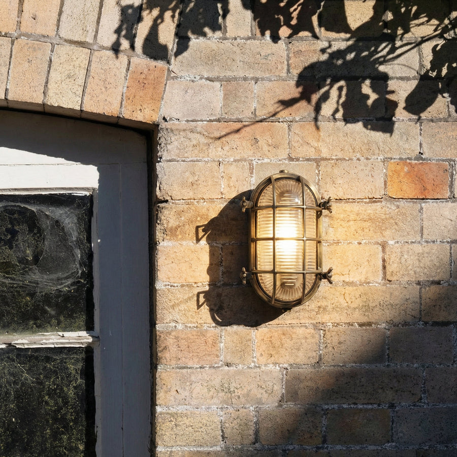 Industrial Outdoor Wall Light – Waterproof Cage Sconce