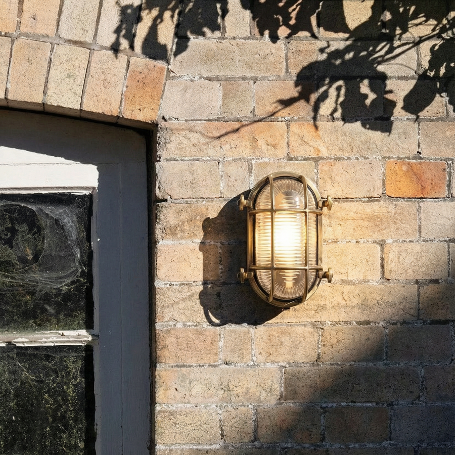 Industrial Outdoor Wall Light – Waterproof Cage Sconce