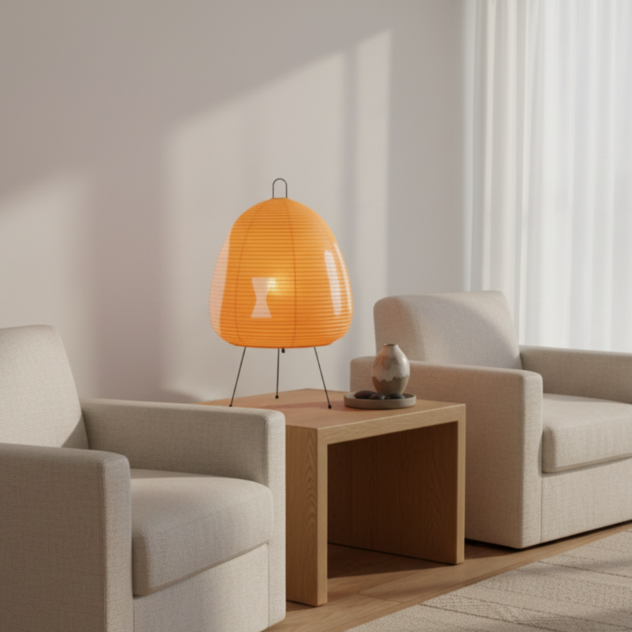 Modern Floor Lamp - Rice Paper Wabi Sabi