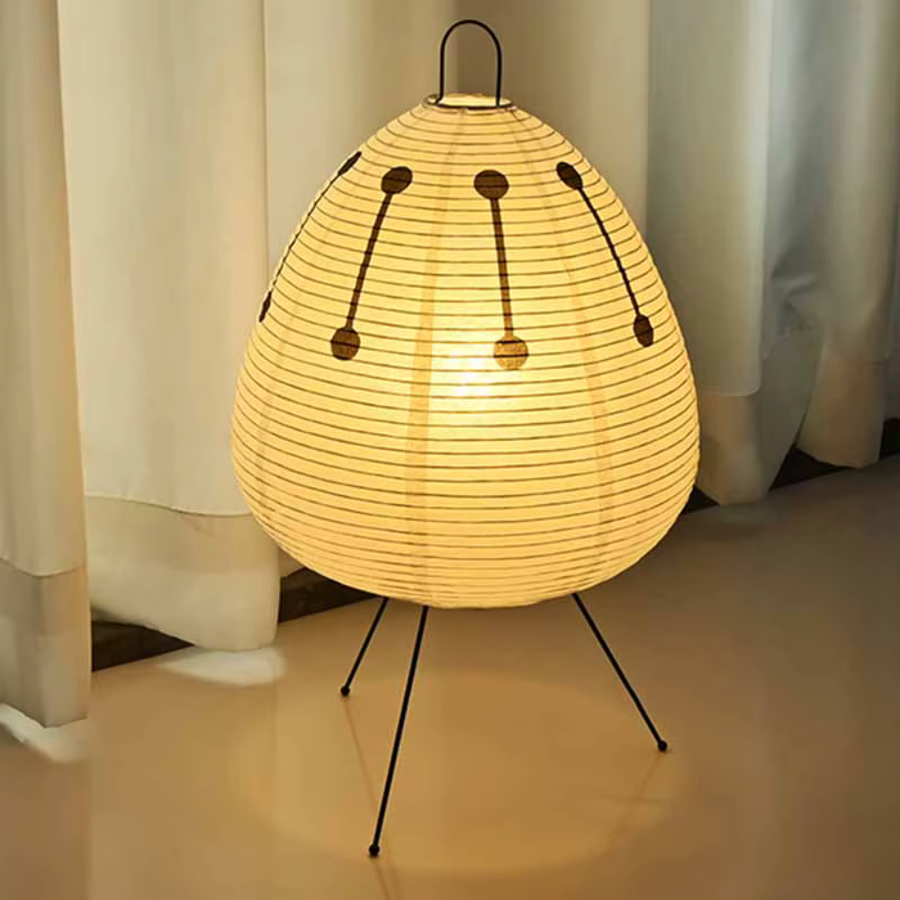 Modern Floor Lamp - Rice Paper Japanese Design