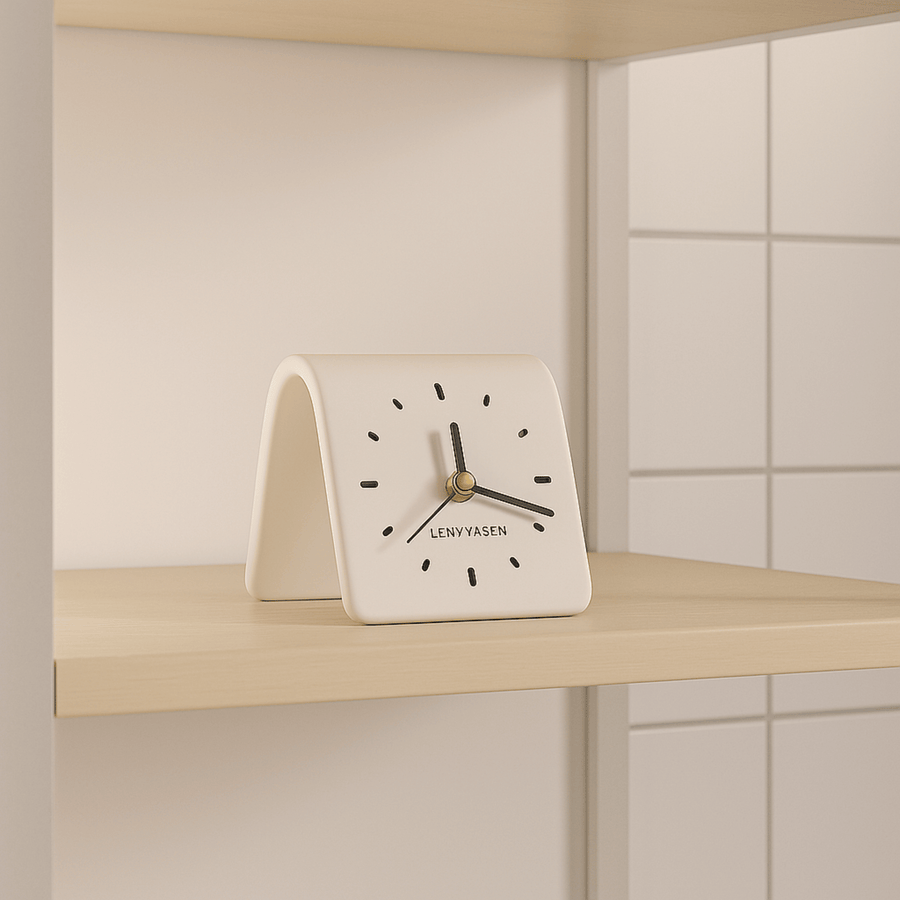 Ceramic Desktop Clock Minimalist - Modern Home Decor