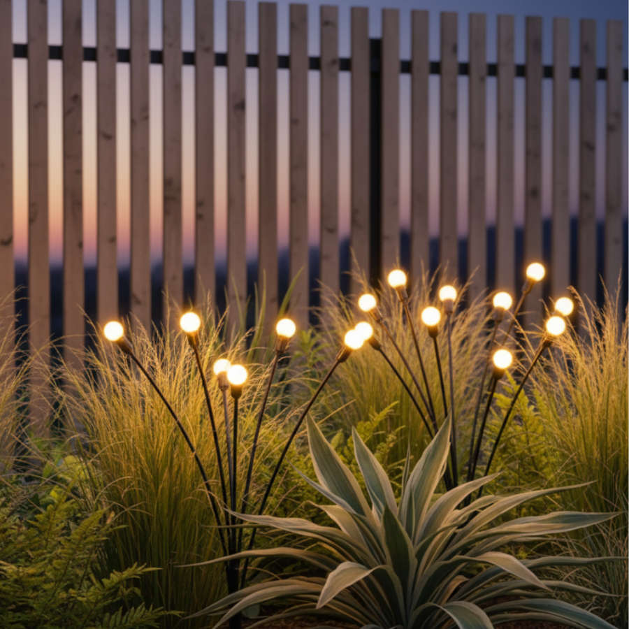 Elegant Solar Firefly Garden Lights | Waterproof Outdoor Lighting with 120 Lumens for Stunning Gardens or Patios
