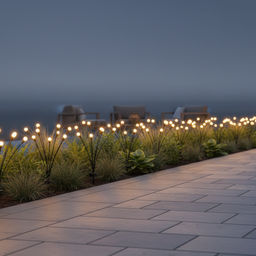 Elegant Solar Firefly Garden Lights | Waterproof Outdoor Lighting with 120 Lumens for Stunning Gardens or Patios