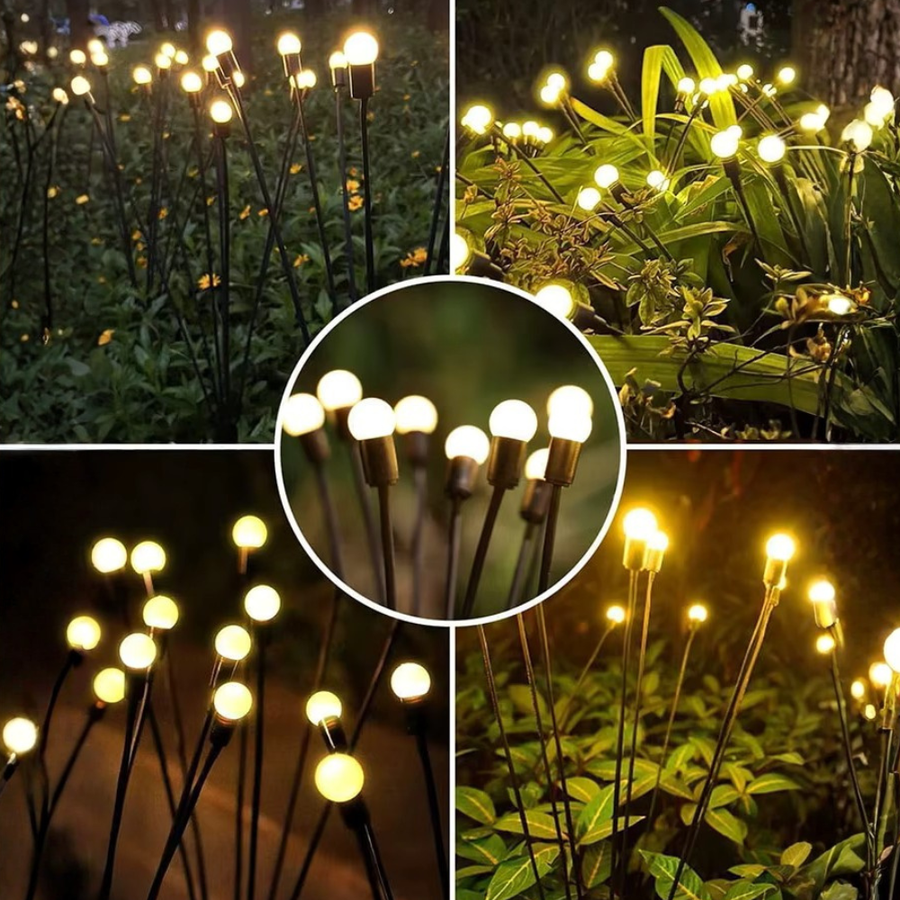 Elegant Solar Firefly Garden Lights | Waterproof Outdoor Lighting with 120 Lumens for Stunning Gardens or Patios