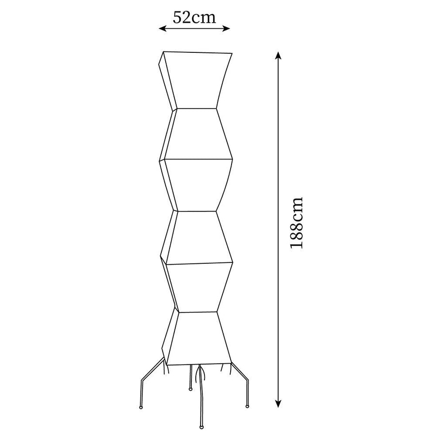 Modern Floor Lamp - Minimalist Japanese Washi Paper