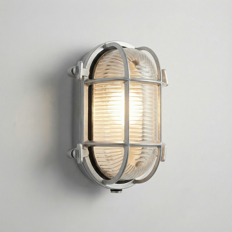 Industrial Outdoor Wall Light – Waterproof Cage Sconce
