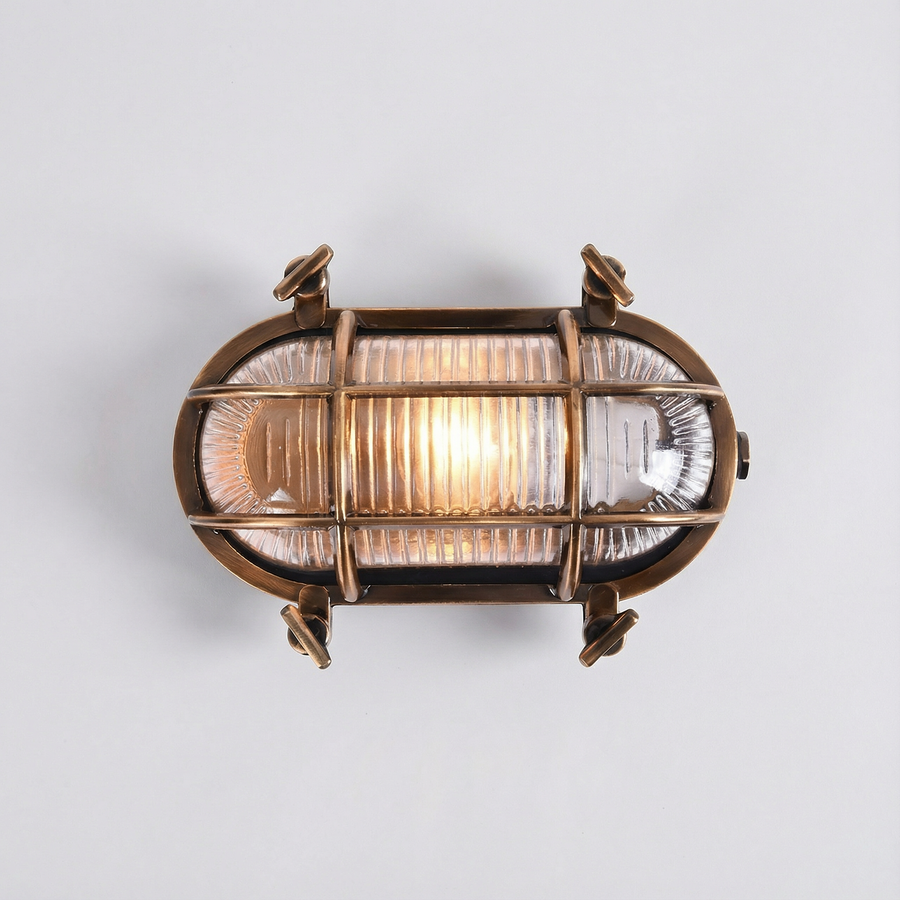 Industrial Outdoor Wall Light – Waterproof Cage Sconce