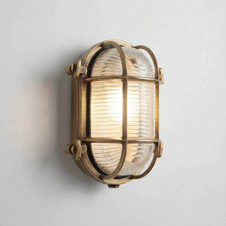 Industrial Outdoor Wall Light – Waterproof Cage Sconce