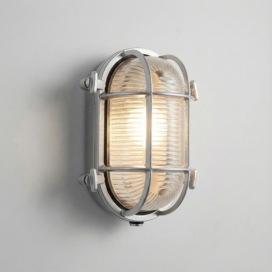 Industrial Outdoor Wall Light – Waterproof Cage Sconce