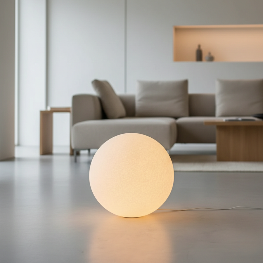 Modern Floor Lamp - Globe Pendant Design