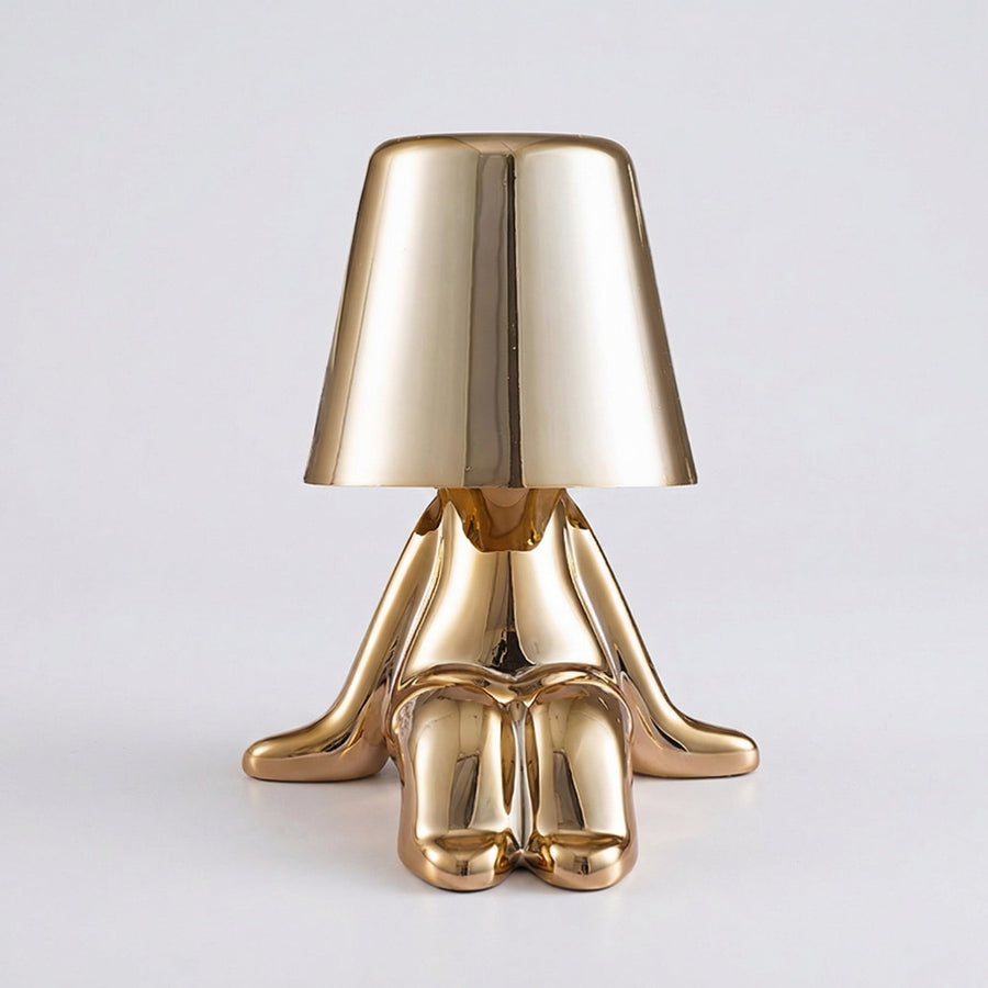 Rechargeable Thinker Table Lamp – USB LED Sculpture Light