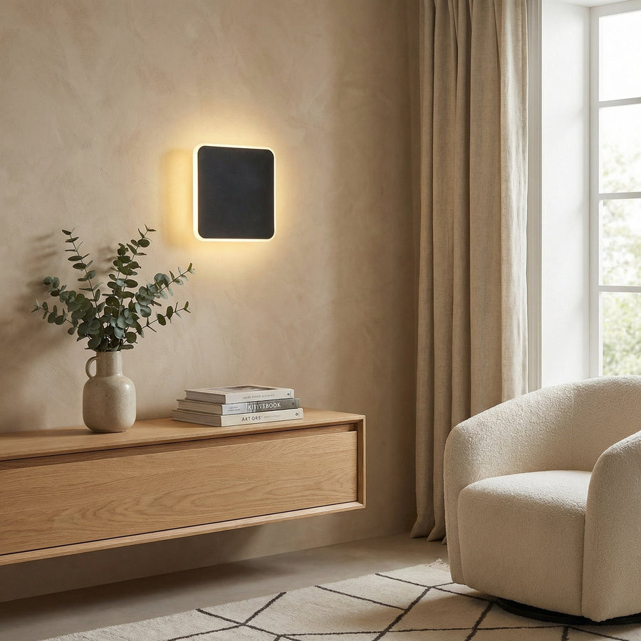 Motion Sensor LED Wall Light – Rechargeable Square Lamp
