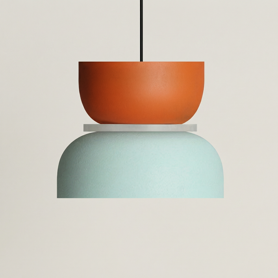 Nordic Macaron Pendant Light – Colourful Acrylic Chandelier
