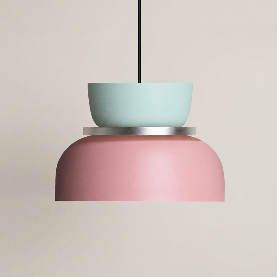 Nordic Macaron Pendant Light – Colourful Acrylic Chandelier