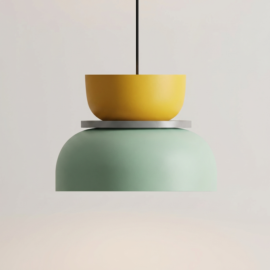 Nordic Macaron Pendant Light – Colourful Acrylic Chandelier