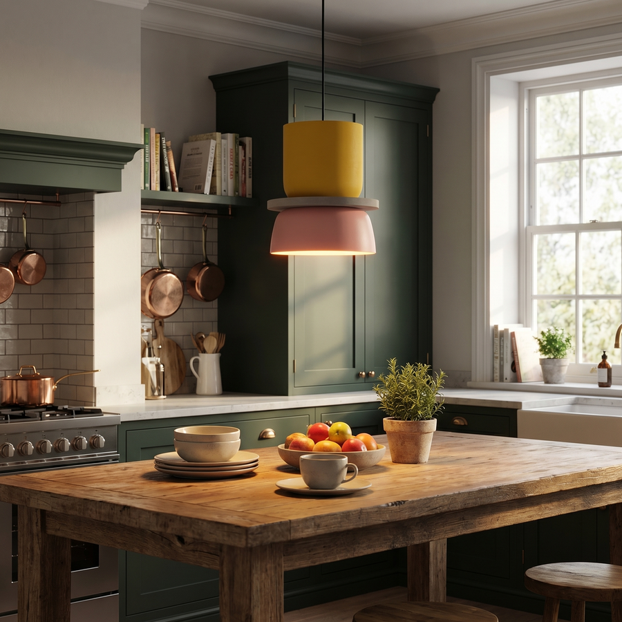 Nordic Macaron Pendant Light – Colourful Acrylic Chandelier