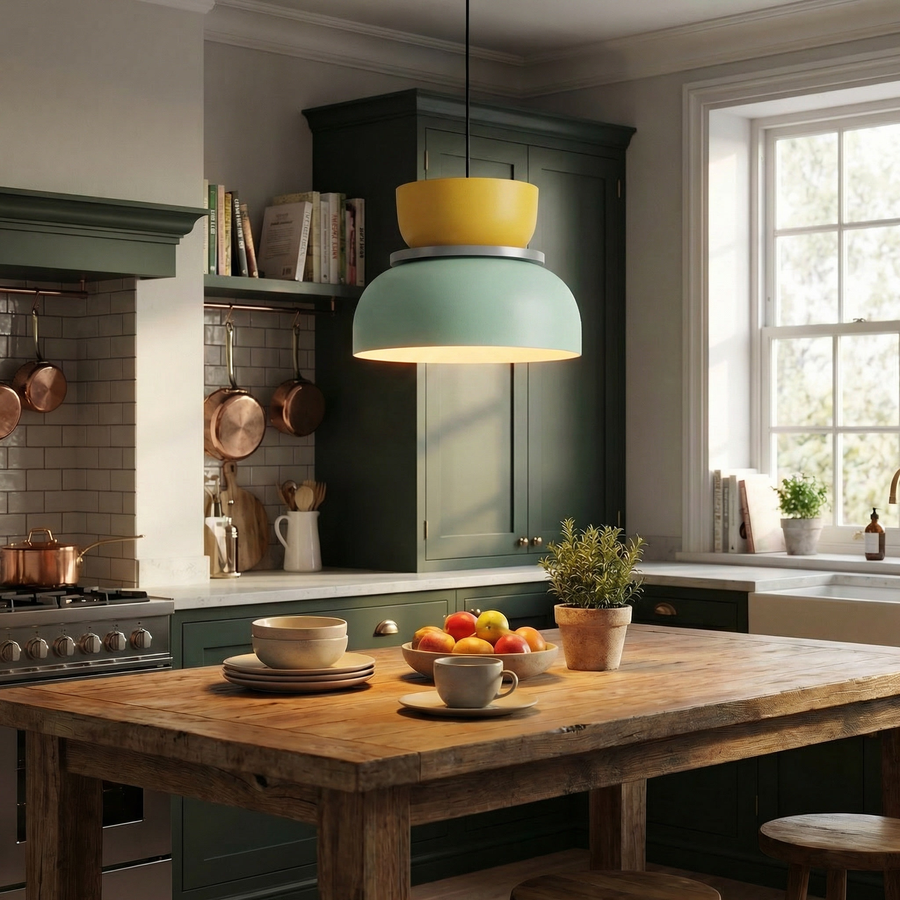 Nordic Macaron Pendant Light – Colourful Acrylic Chandelier