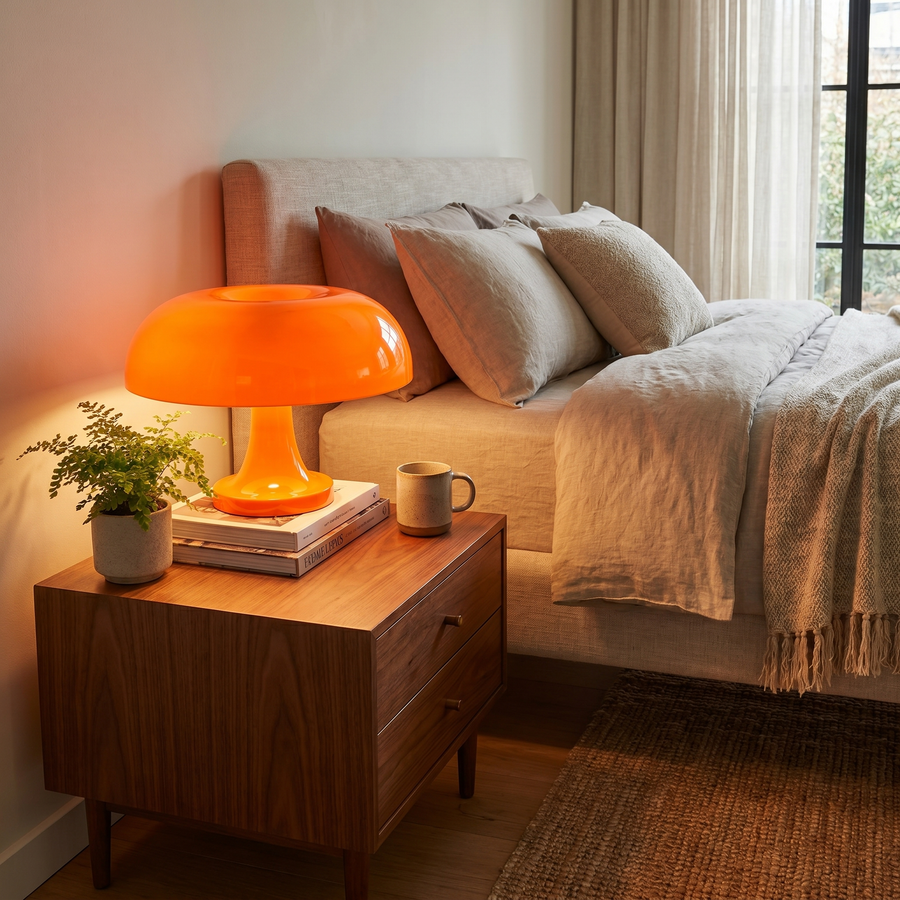 Scandinavian Mushroom LED Table Lamp