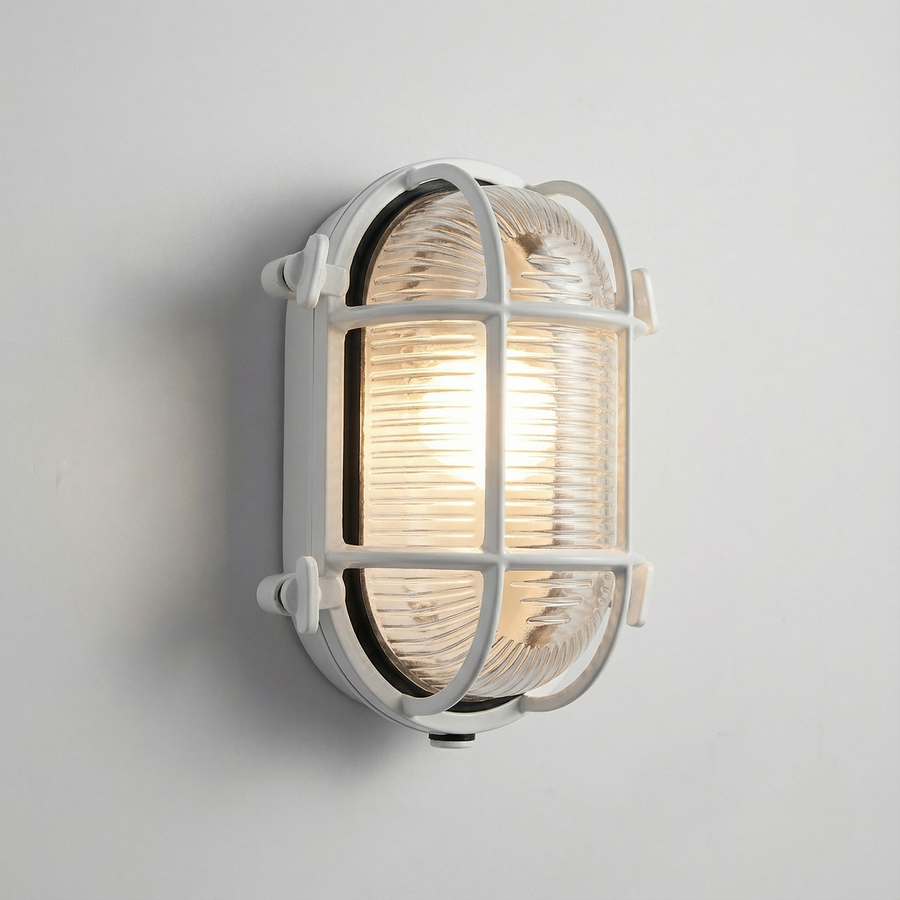 Industrial Outdoor Wall Light – Waterproof Cage Sconce