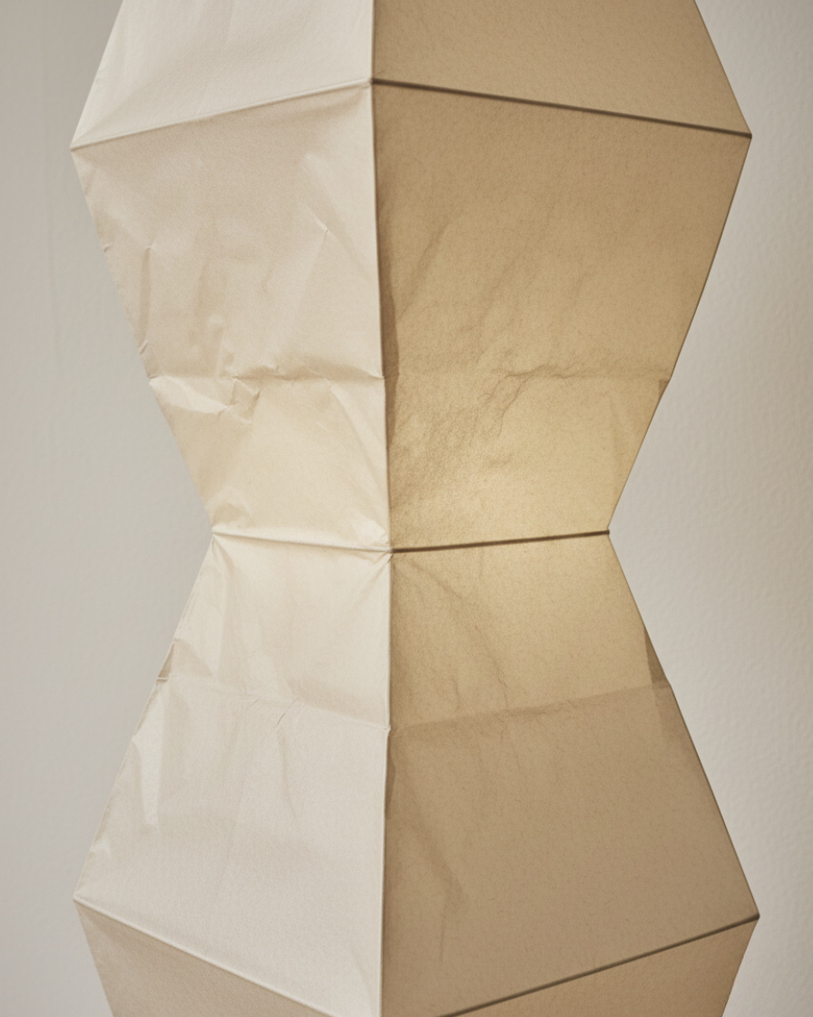 Modern Floor Lamp - Minimalist Japanese Washi Paper