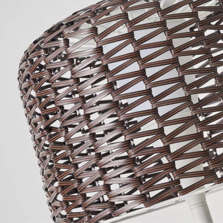 Modern Floor Lamp - Solar Outdoor Rattan Woven