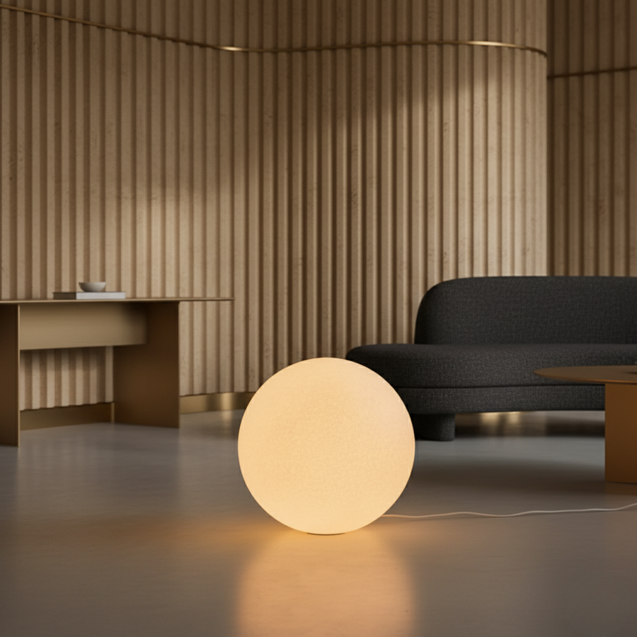 Modern Floor Lamp - Globe Pendant Design