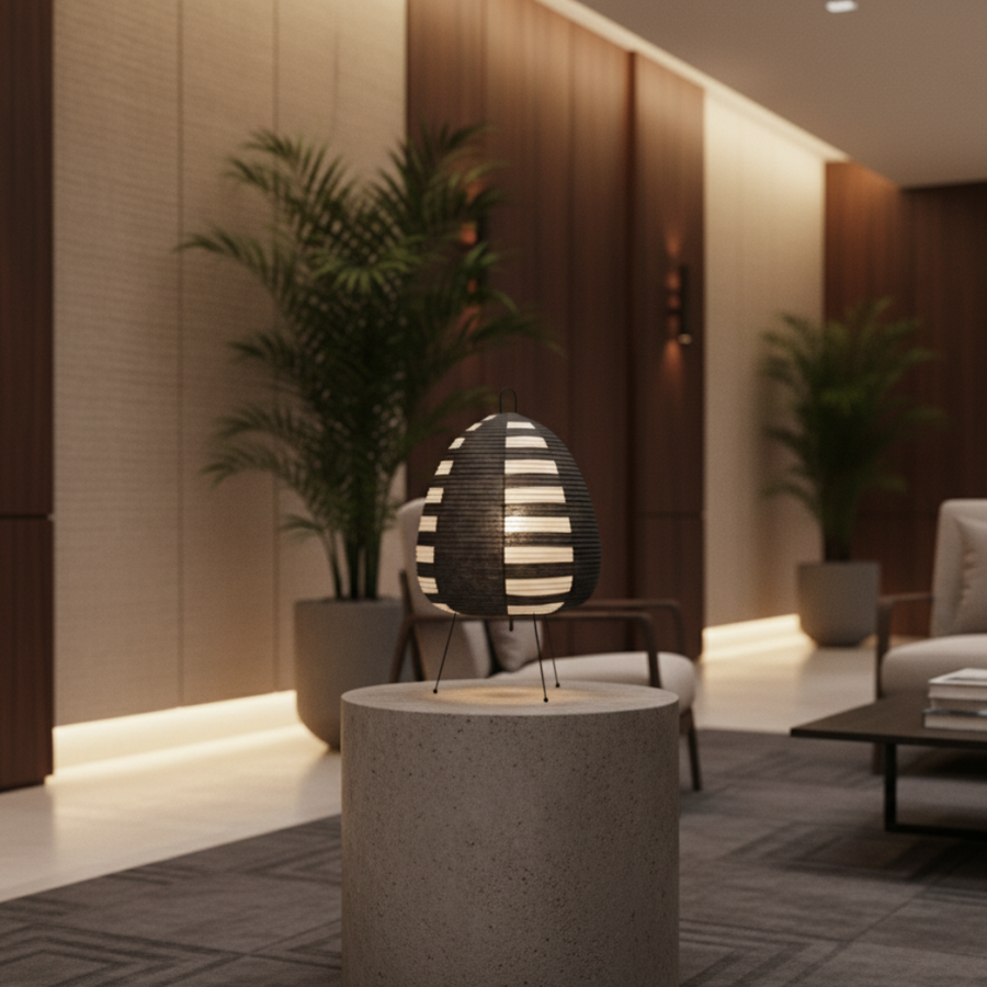 Modern Floor Lamp - Rice Paper Wabi Sabi