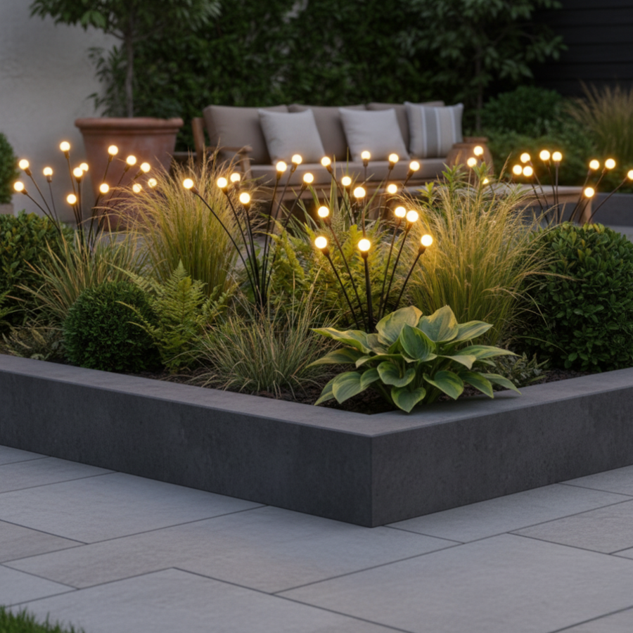 Elegant Solar Firefly Garden Lights | Waterproof Outdoor Lighting with 120 Lumens for Stunning Gardens or Patios