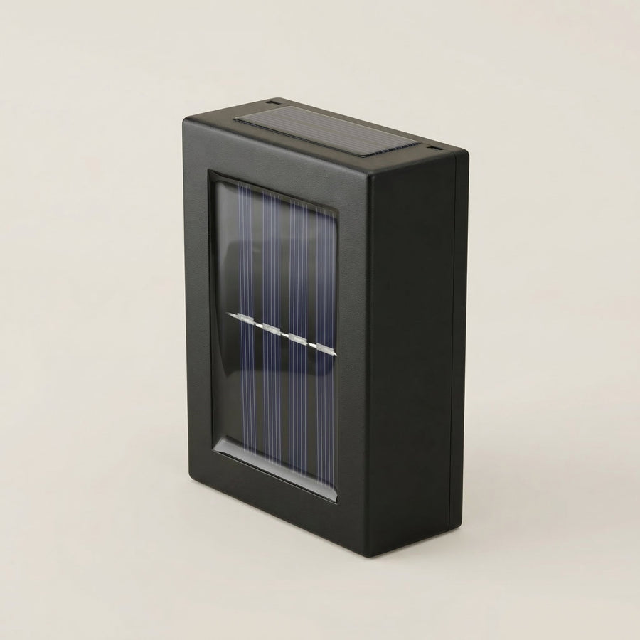 Solar Outdoor Wall Light – 6 LED Up & Down Garden Lamp