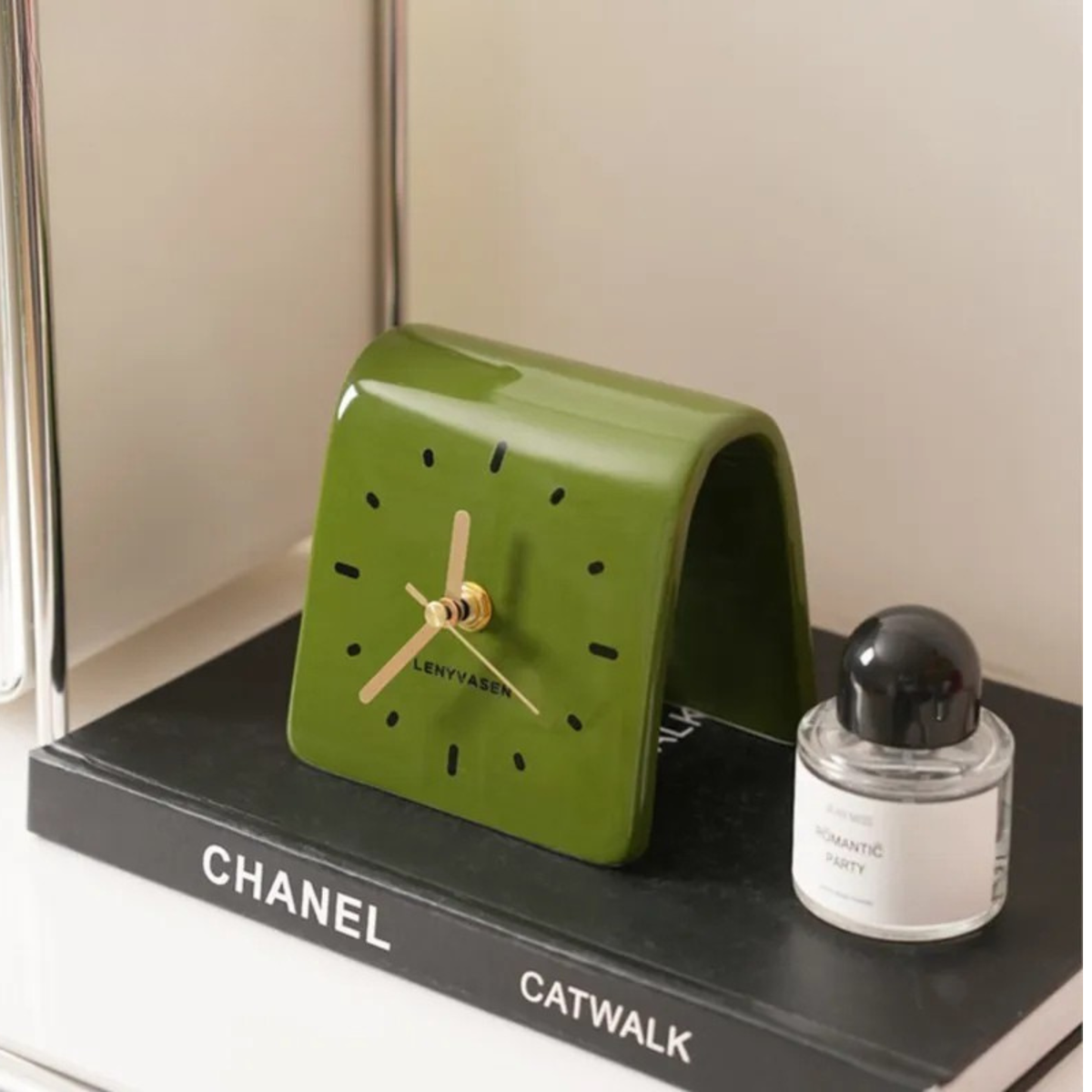 Ceramic Desktop Clock Minimalist - Modern Home Decor