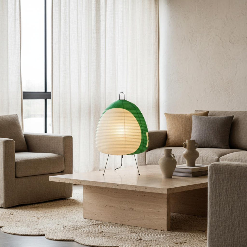 Modern Floor Lamp - Rice Paper Wabi Sabi