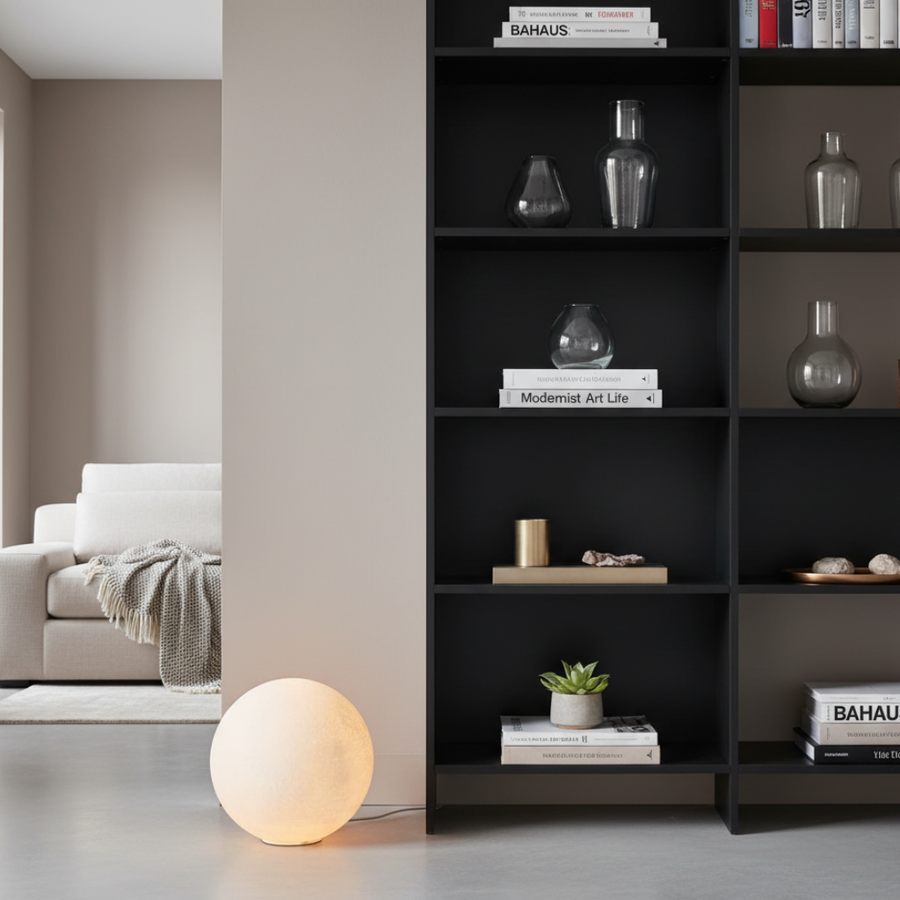 Modern Floor Lamp - Globe Pendant Design