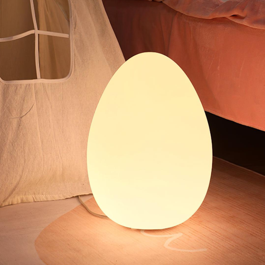 Modern Floor Lamp - Sculptural Egg Minimalist