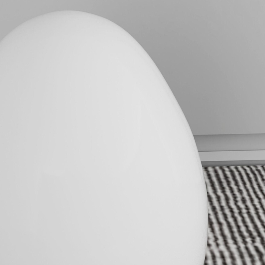 Modern Floor Lamp - Sculptural Egg Minimalist
