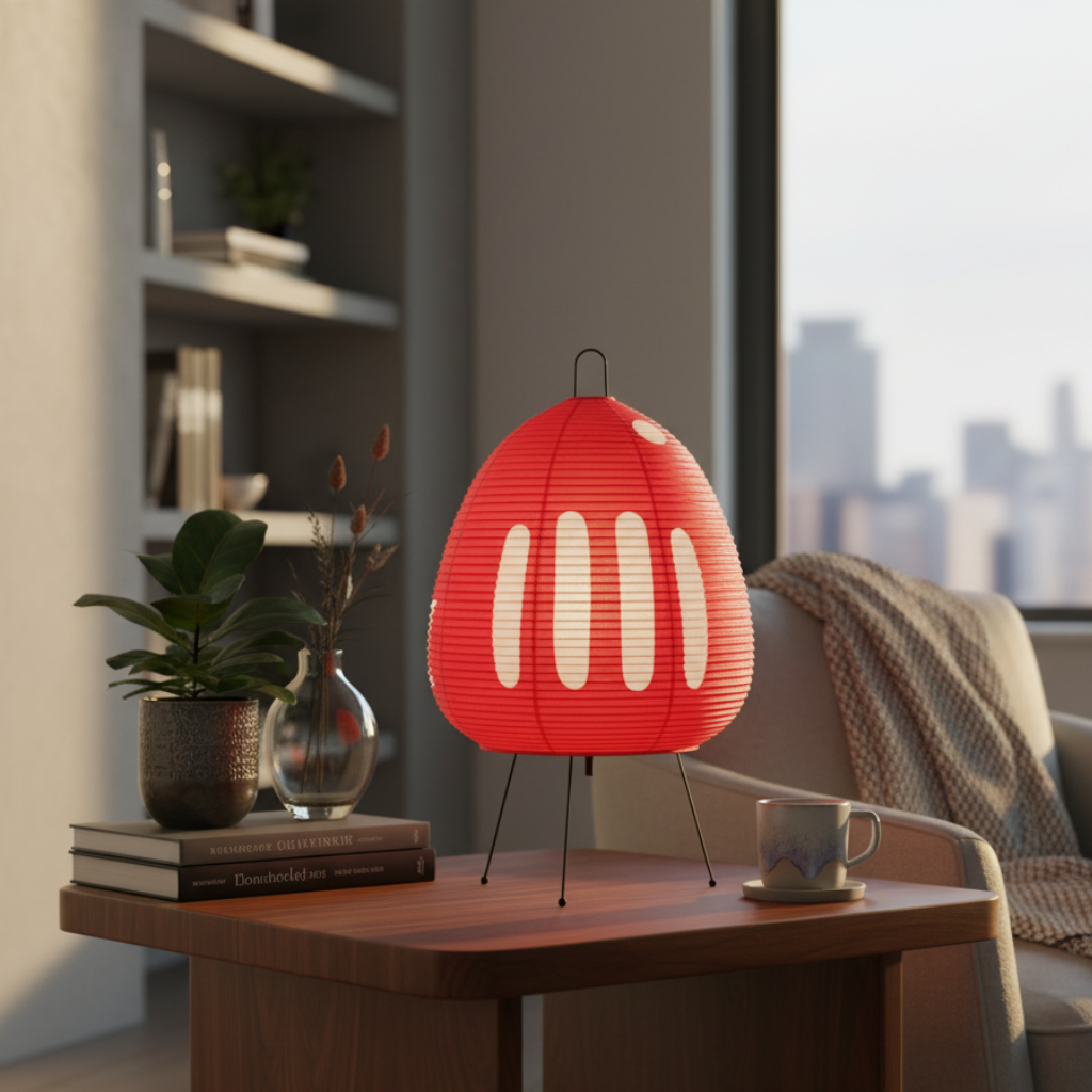 Modern Floor Lamp - Rice Paper Wabi Sabi