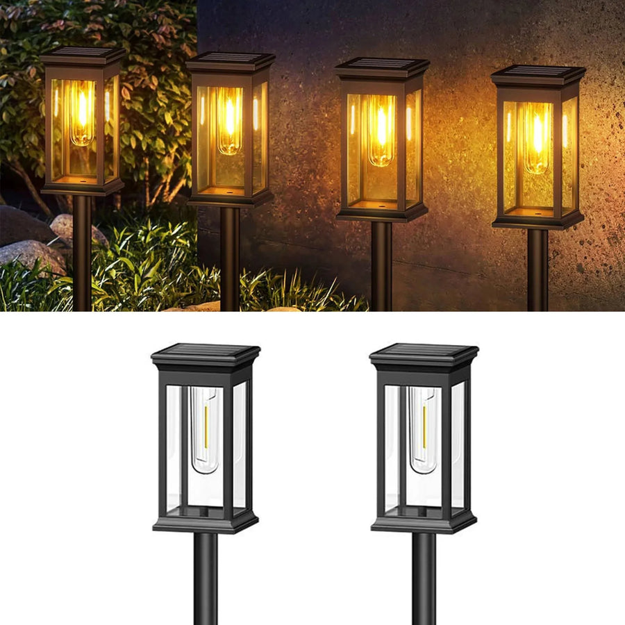 Solar Lights Outdoor LED - Rechargeable Garden Lighting