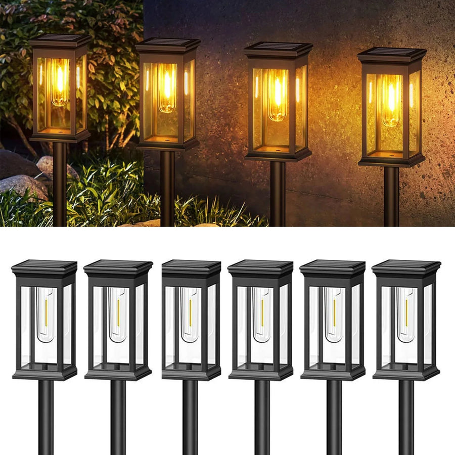 Solar Lights Outdoor LED - Rechargeable Garden Lighting