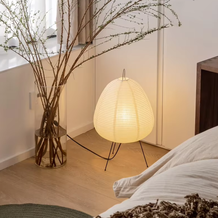 Modern Floor Lamp - Rice Paper Japanese Design