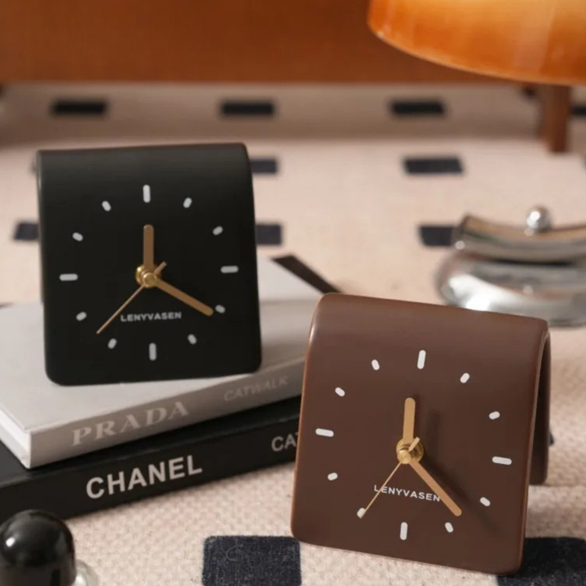 Ceramic Desktop Clock Minimalist - Modern Home Decor