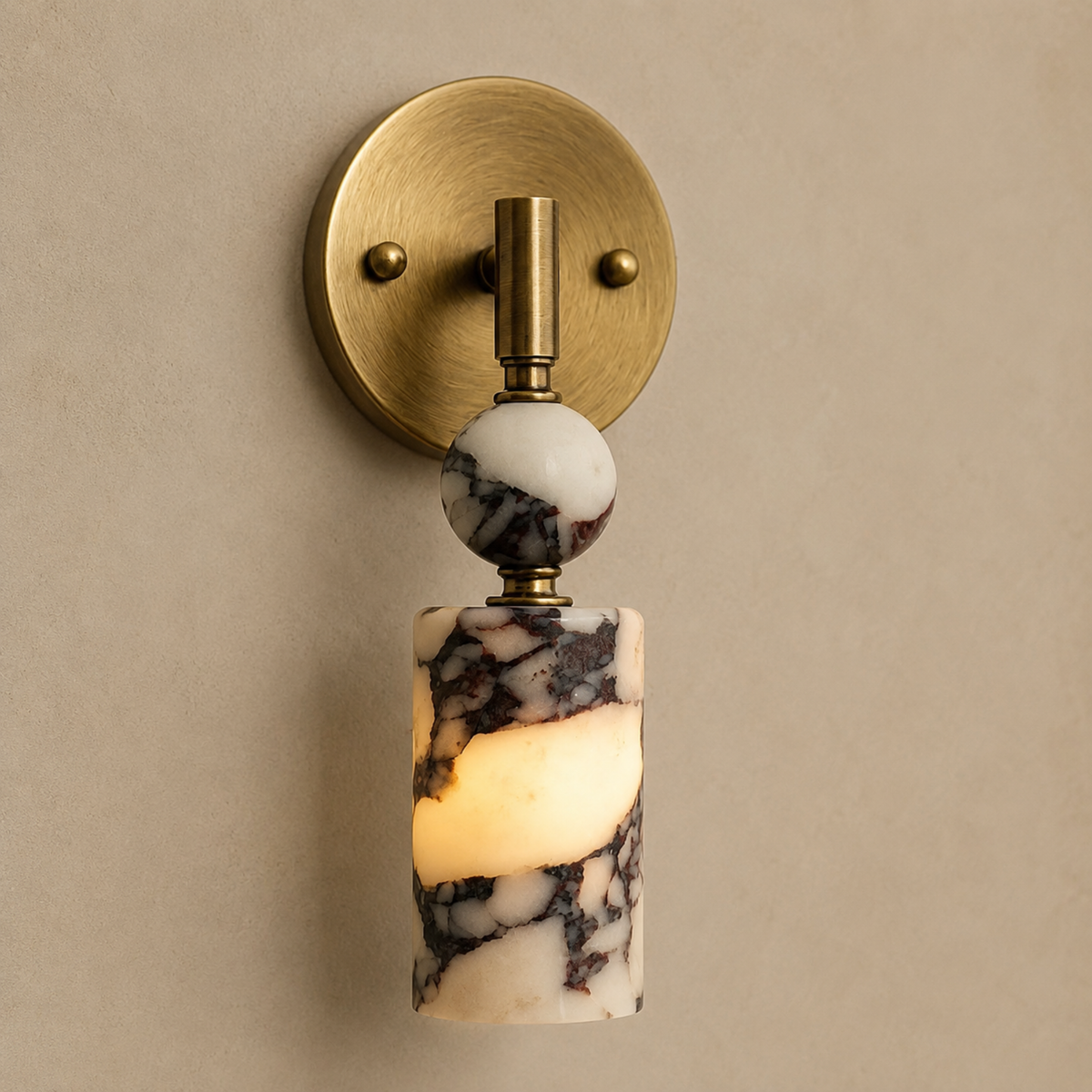 Marble Wall Light - Luxury Natural Stone Sconce
