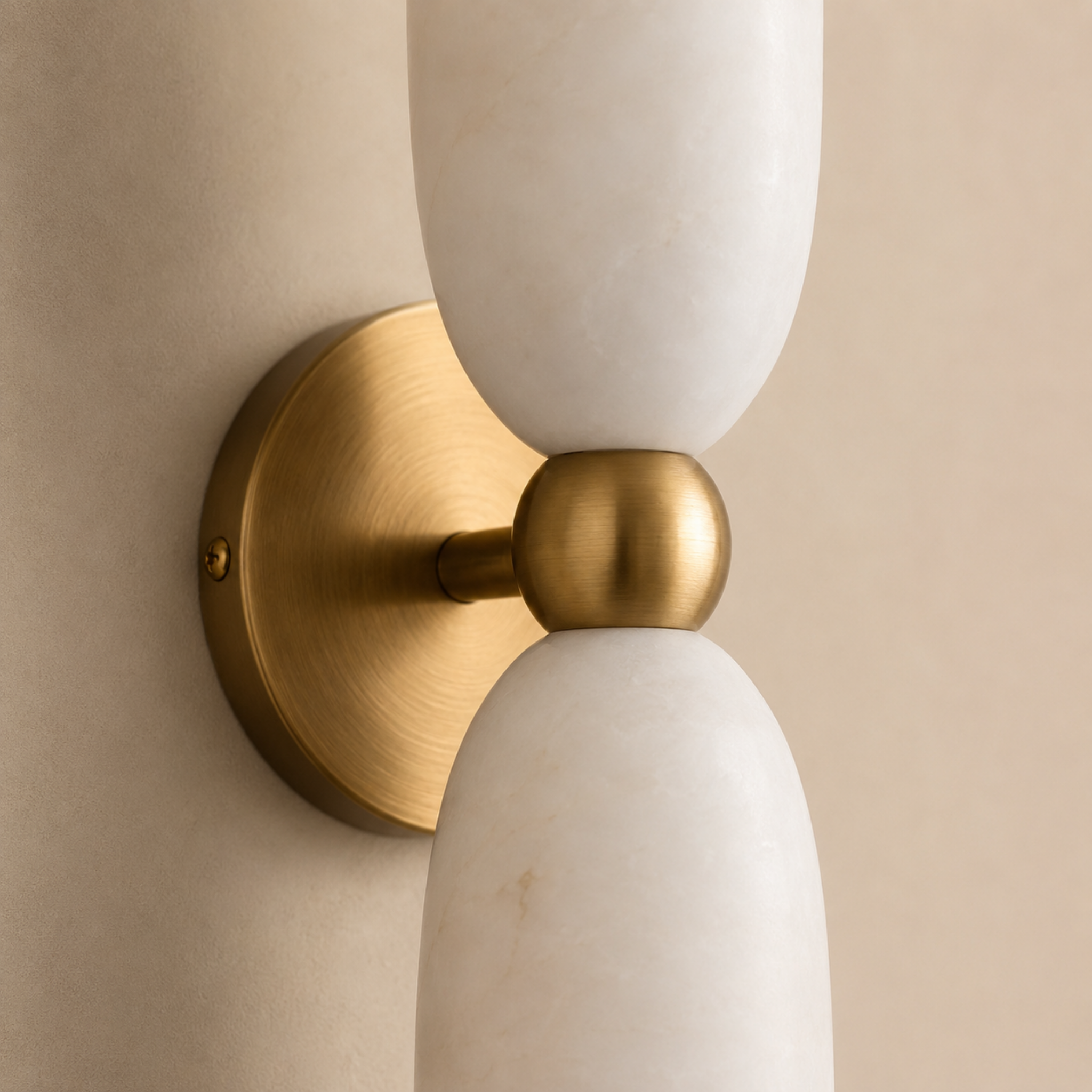 Marble Wall Light - Modern Natural Stone Sconce