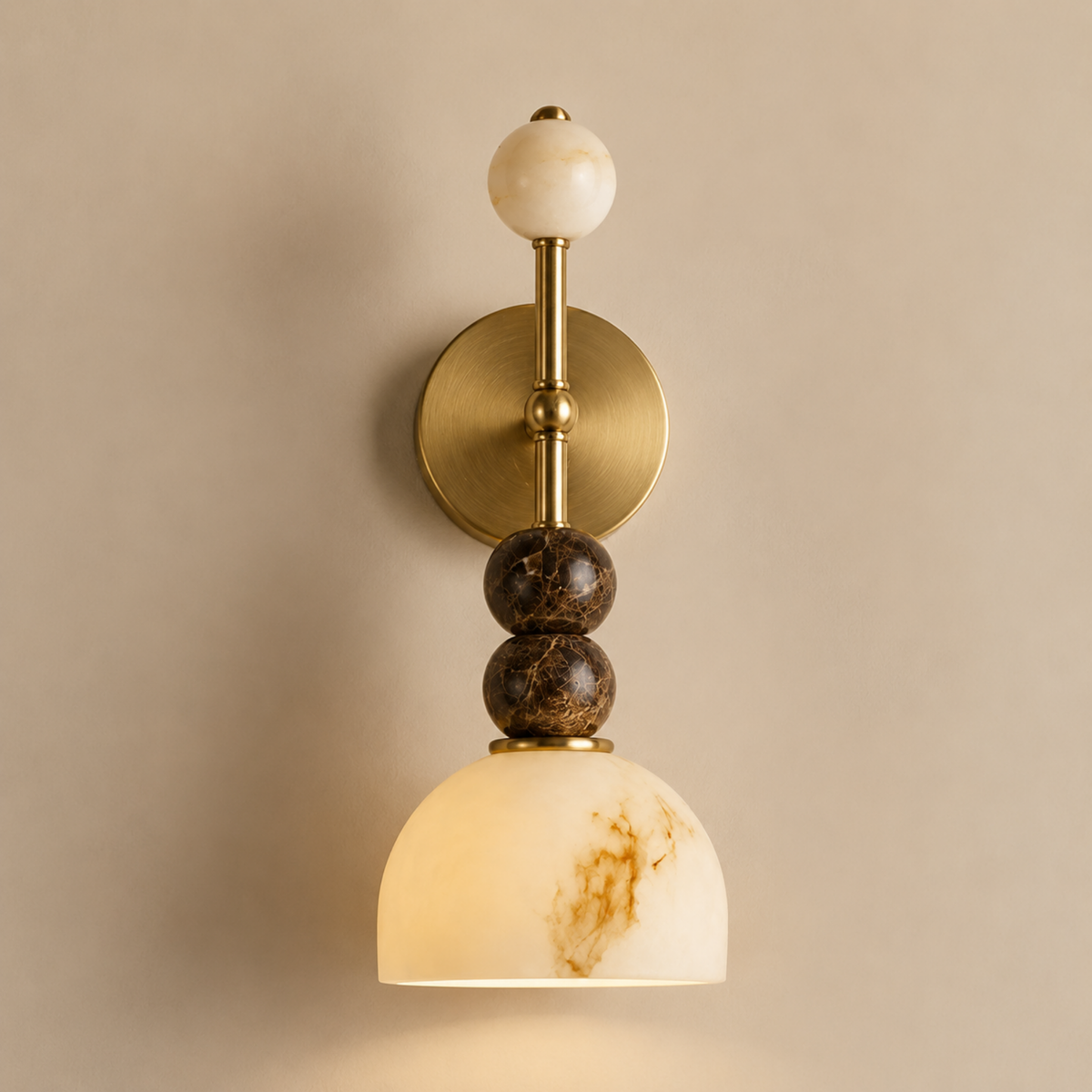 Marble Wall Light French Style - Luxury Natural Stone