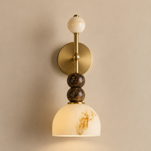 Marble Wall Light French Style - Luxury Natural Stone