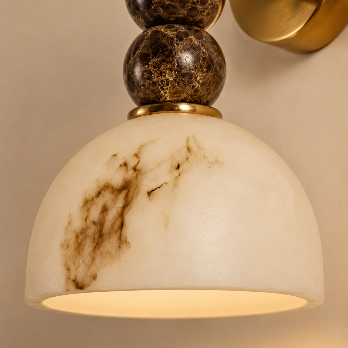 Marble Wall Light French Style - Luxury Natural Stone