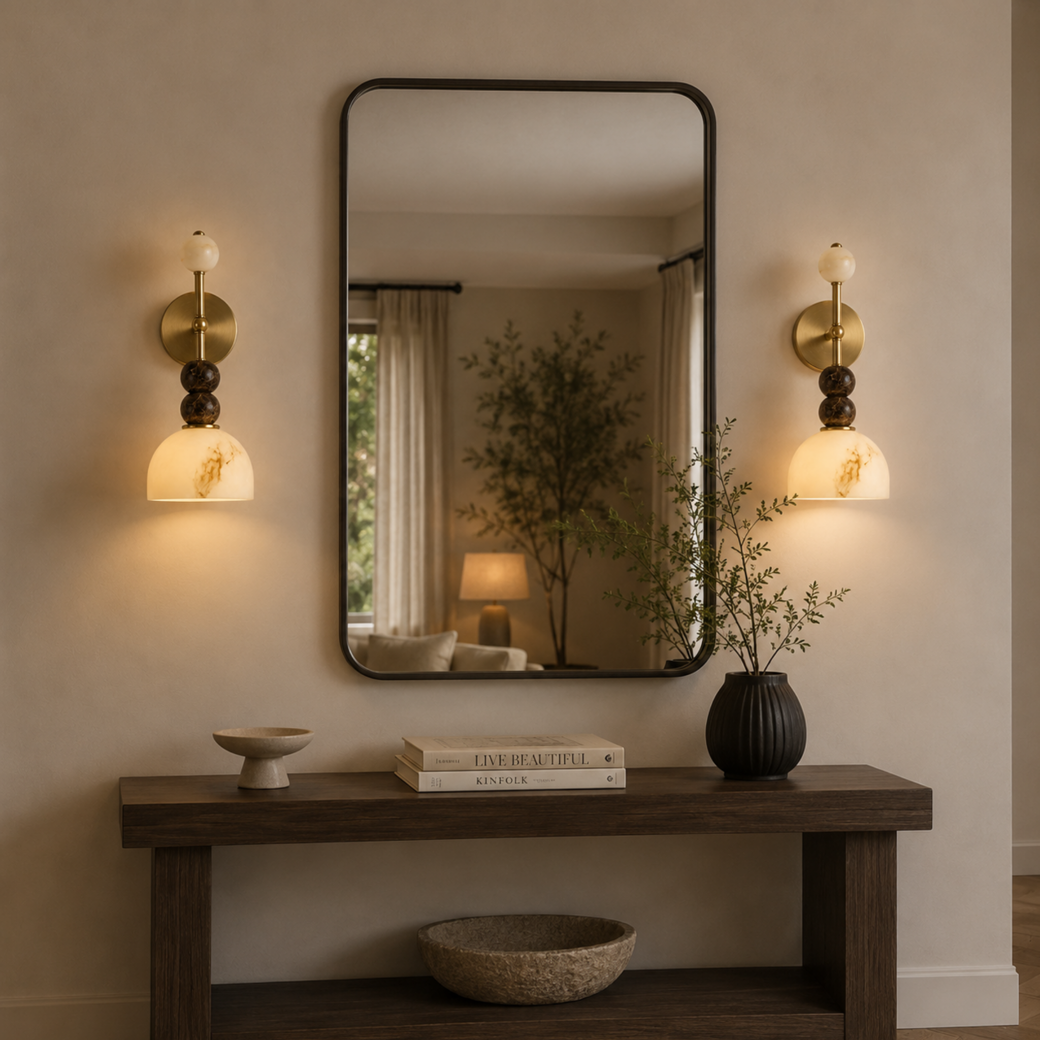 Marble Wall Light French Style - Luxury Natural Stone