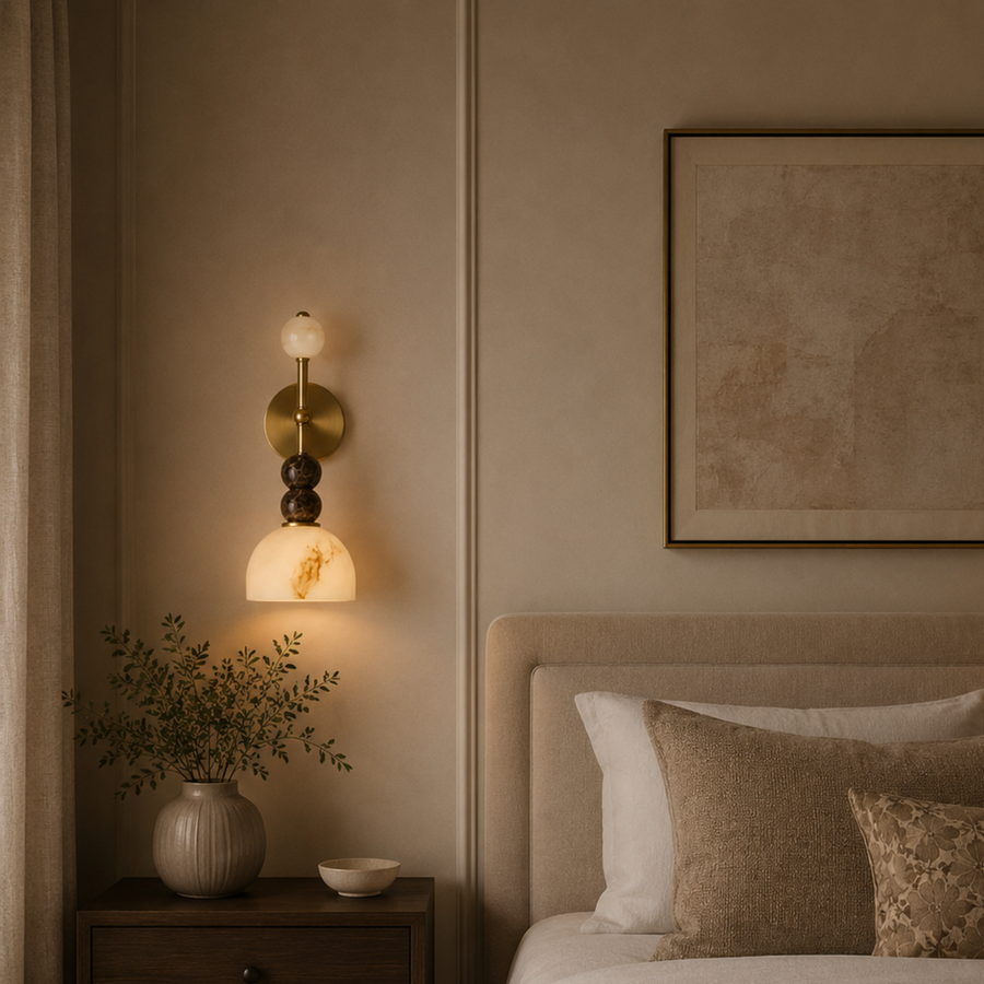 Marble Wall Light French Style - Luxury Natural Stone