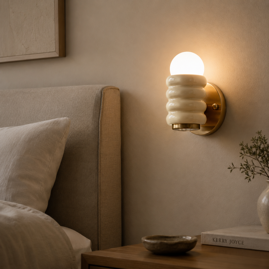 Brass Wall Light - Sculptural Modern Sconce