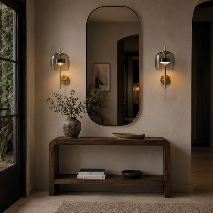 Stained Glass Wall Light - Modern Contemporary Sconce