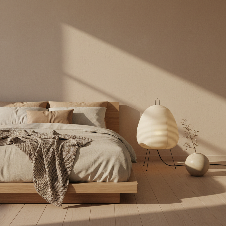 Modern Floor Lamp - Rice Paper Japanese Design