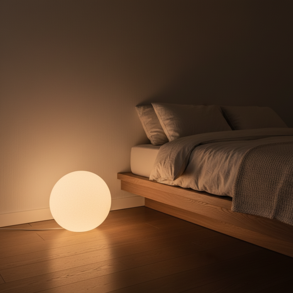 Modern Floor Lamp - Globe Pendant Design